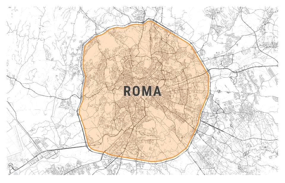 Mappa di Roma